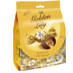 UKRA - Konti Golden Lily 200g zlatá bonbony (12)