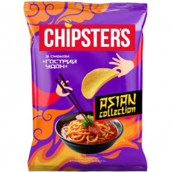 UKRA - CHIPSTER´S bramborové chipsy 100g s příchutí 