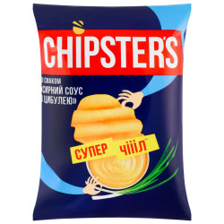 UKRA - CHIPSTER´S bramborové chipsy 100g Sýrová omáčka s cibuli (16)