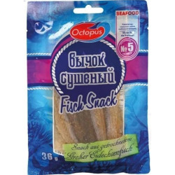 UKRA - Octopus Byčok filety slané - sušený 36g (25)