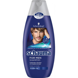 Schauma 400ml šampon For Men Strengthens & care (modrý)