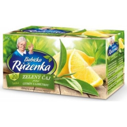Babička růženka čaj zelený s citronem 40g (24)