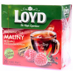 Loyd čaj warming maliny skořice 40g (10)