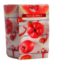 Bispol vonné svíčky ve skle 100g SN72 Red & Spicy
