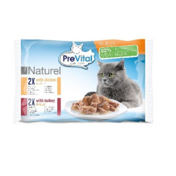 Prevital nat NM kapsa kočka 4 x 85g kuřecí, krůtí v želé