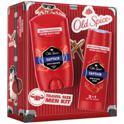 Old Spice dárková kazeta 2ks mini (deostick 50ml + spr.gel 90ml) Captain Travel