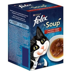 Felix Soup kapsička hovězí + kuřecí + jehněčí 6x48g