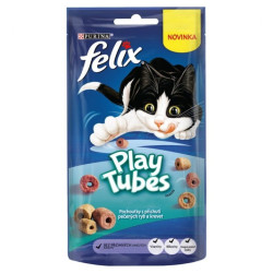 Felix play tubes s příchutí pečených ryb a krevet 50g (8)