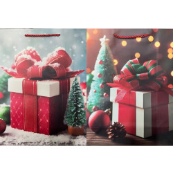 Dárková taška Vánoční size M Vánoční dárek (bal/12ks)