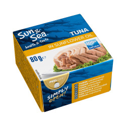 SUN SEA 80g Tuňák ve slunečnicovém oleji