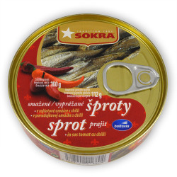 SOKRA 160g Šproty tomatová chilli (13)