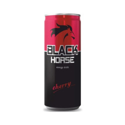 Black horse energy 0,25L plech Cherry (24)