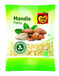 IBK Jádra mandlí plátky 60g (20)