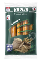 HAVLÍK Trvanlivé tyčinky 90g se sýrem a solí graham (30)