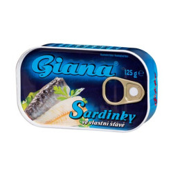GIANA sardinky 125g eo ve vlastní šťávě (hop sat) (24)