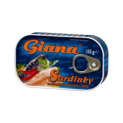 GIANA sardinky 125g eo ve slunečnicovém oleji s chilli (hop giay) (24)