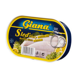 GIANA sleď filet 170g RP v rostlinném oleji