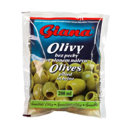 Giana olivy zelené sáček 195g bez pecky