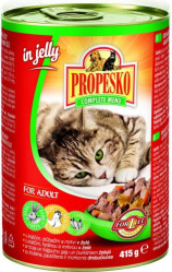 Propesko kousky kočka 415g králík+drůb+mrkev v želé