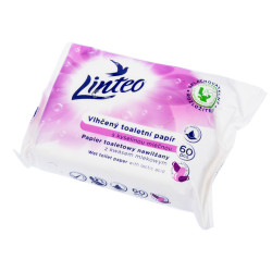 Linteo Vlhčený toaletní papír 60ks s kysel. mléčnou (fialový) (20)