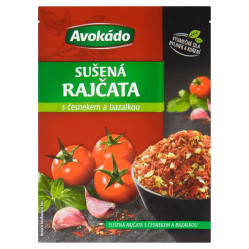 AVOKADO Sušená rajčata s česnekem a bazalkou 15g (25)