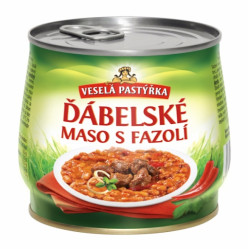 VESELÁ PASTÝŘKA 420g - Ďábelské maso s fazolí