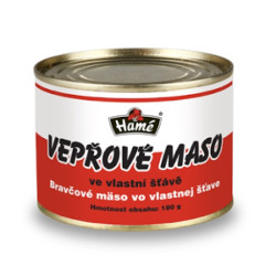HAMÉ 180g Vepřové maso ve vlastní šťávě HAMING