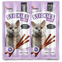 AKINU Stickies pro kocky krůtí tyčinky 6 x 5g (18)