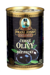 F.J.KAISER olivy černé plech 314ml bez pecky