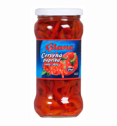 Giana paprika červená řezaná 370ml