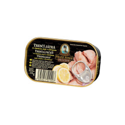 F.J.KAISER tresčí játra 115g RP ve vlasním oleji s citronem