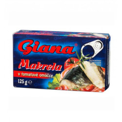 GIANA makrela 125g EO v rajčatové omáčce Trvan. 18/06/2025