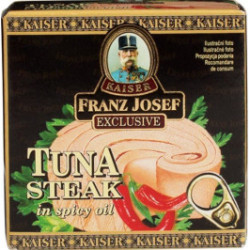 F.J.KAISER tuňák steak 80g RP v pikantním oleji (48)
