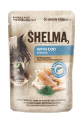 Shelma GF NMkapsa kočka 85g treska/spirulina