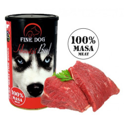 Fine dog konzerva hovězí 100% masa 1200g