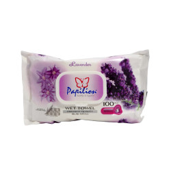 Papilion vlhčené ubrousky 100ks klip Lavender