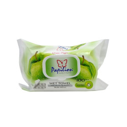 Papilion vlhčené ubrousky 100ks klip Apple
