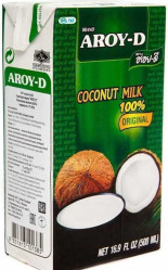 Aroy-D UHT kokosové mléko 500ml na vaření (24)