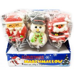 Merry Christmas Jelly Marshmallow 35g A4 lizátko (24)
