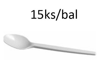 detail Lžicka kávová PS bílá 11,6cm 15ks VIBAL