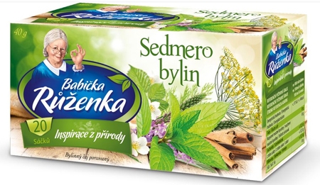detail Babička růženka čaj sedmero bylin s žešenem 40g (24)