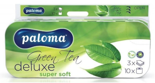 Paloma Toaletní papír Deluxe 3-vrstvý 10ks Green Tea (bal/9)