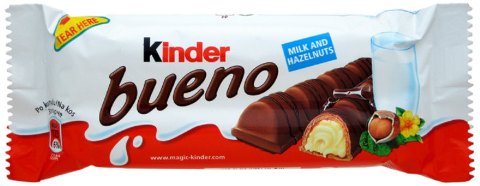 detail Kinder bueno čokoládová tyčinka 43g/39g (30)