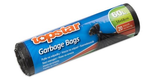 detail Topstar pytle na odpadky 60l/20ks černé