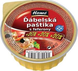 chi tiết HAMÉ paštika 120g - Ďábelská s feferony 100g+20% (16)
