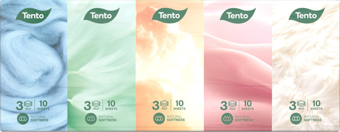 chi tiết TENTO hygienické kapesníčky 10x10 Natural soft 3 vrstvy