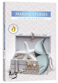 chi tiết Bispol čajové svíčky 6ks Marine Stories