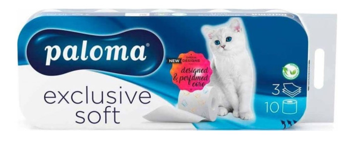 chi tiết Paloma Toaletní papír Exclusive Soft 3vrstvý 10ks s květinovým tiskem (8)