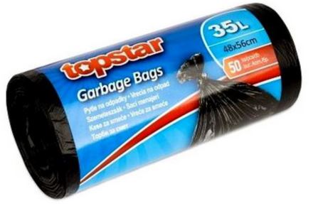detail Topstar pytle na odpadky 35l/50ks černé