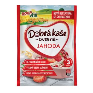 detail Bonavita Dobrá kaše 65g / 55g ovesná Jahoda (20)
